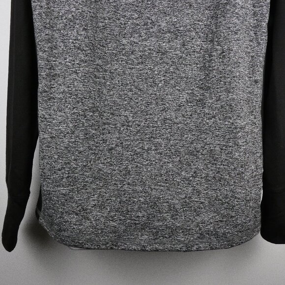 Washington Huskies Jacket Womens Large Gray Quarter Zip Black Sleeve Pullover UW - Picture 12 of 16